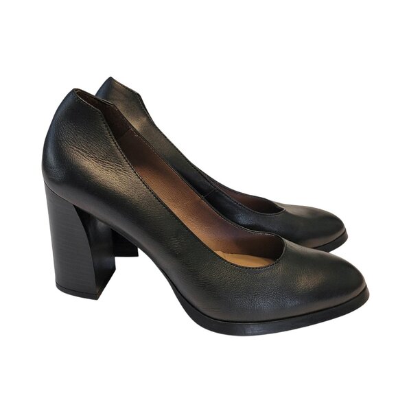 Wonders Shoes - Wonders Leather Block Heel Pump
